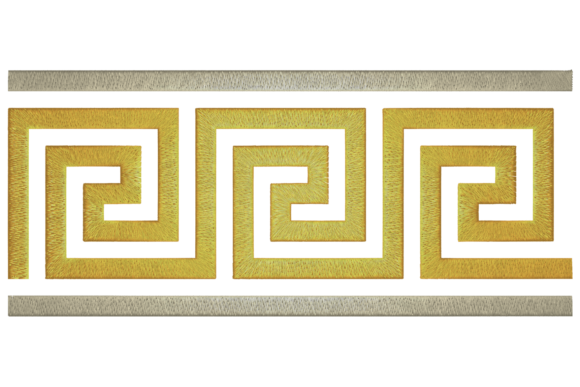 Ancient Greece Meander Embroidery Design