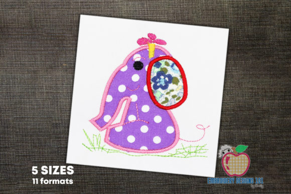Baby Girl Elephant Applique