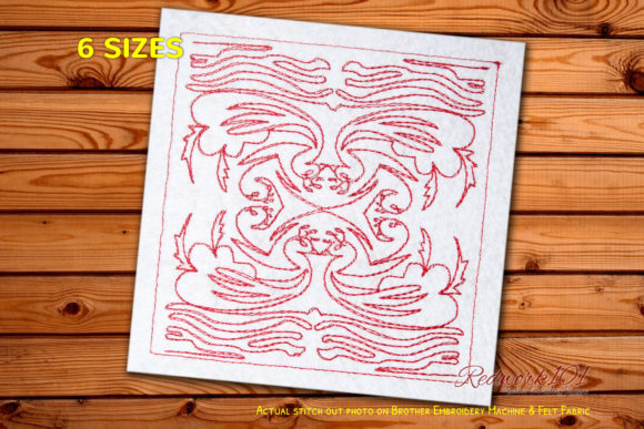 Bird Quilt Lineart Design
