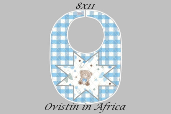 Blue Star Adorable Baby Bib Large
