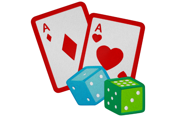 Gambling Casino Embroidery Design