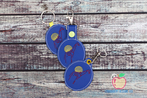 Giraffe Cartoon Keyfob for Small Business