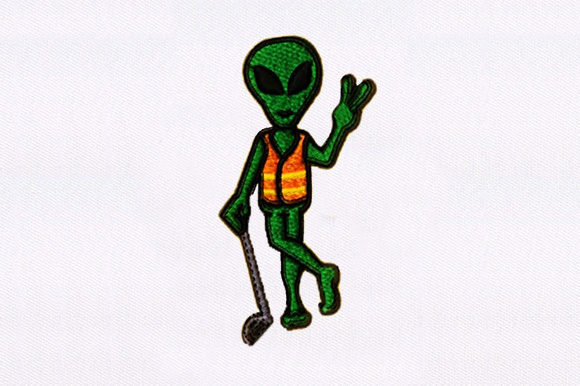 Golf Playing Alien Design
