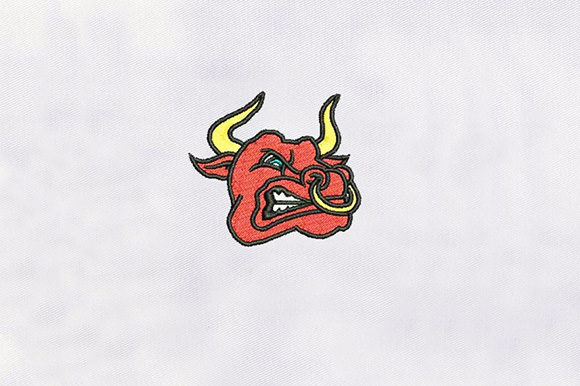 Hot Bull Embroidery Design