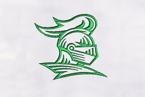 Knight Helmet Embroidery Design