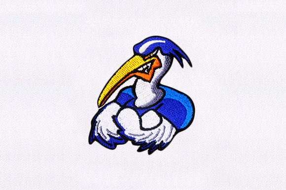 Perky Pelican Embroidery Design
