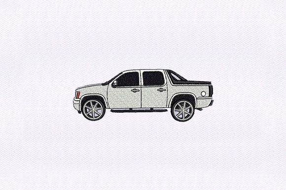 Pickup Truck Side Embroidery
