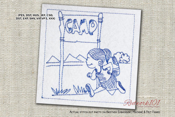 Running for Camping Redwork
