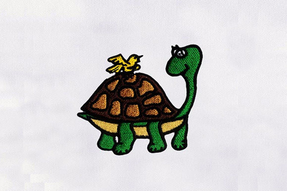 Turtle and a Bird Design